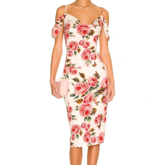 tasha midi dress Fifteen Twenty Tasha Turtleneck Midi Dress Brick / M